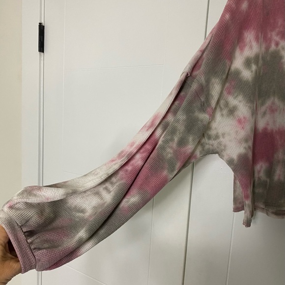 Tye dye long sleeves, cropped sweatshirt - Picture 2 of 5